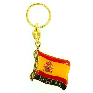 Llavero Bandera España Ondeada - Gemelolandia