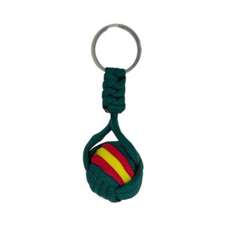 Llavero de Borla Verde Bandera de España  Llaveros para todas las ocaciones (Tela) - Gemelolandia