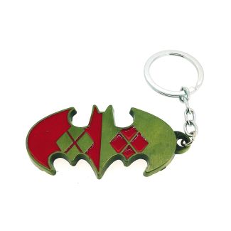 Llavero Logo Batman Dorado y Rojo - GEMELOLANDIA