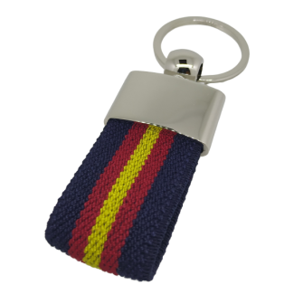 Llavero Lona Bandera España Blue 6x3 cm - Gemelolandia