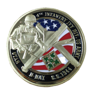 Moneda Conmemorativa D-Day U.S Infantry 39mm - Gemelolandia