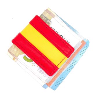 Money Clip Pinza de Billetes Piel Bandera de España - Gemelolandia