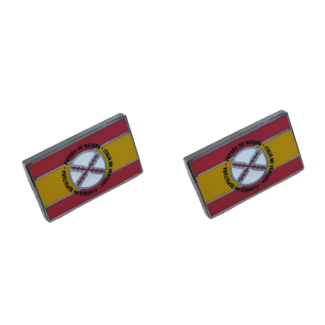 Pack 2 Pins de Solapa Bandera España Lema Tercios de Flandes 18x11mm - Gemelolandia
