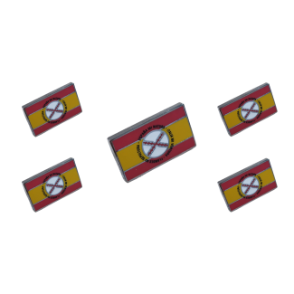 Pack 5 Pins de Solapa Bandera España Lema Tercios de Flandes 18x11mm - Gemelolandia