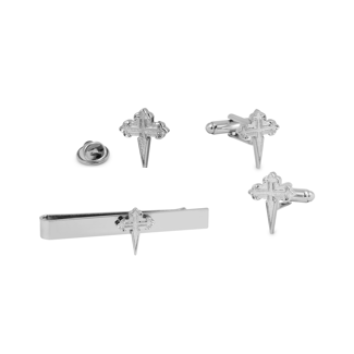 Complete pack silver Cross of Santiago - Gemelolandia