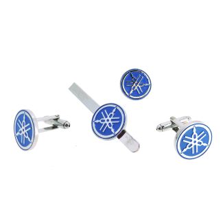 Pack Gemelos de Camisa Pasador y Pin Logo Yamaha - Gemelolandia