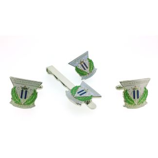 Pack Gemelos para Camisa - Pin de Solapa y Pasador de Corbata Club Deportivo Leganés