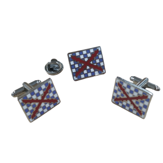 Pack Gemelos y Pin Bandera Tercios de Spinola 20x15mm - Gemelolandia