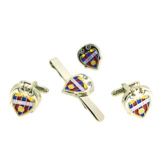 Pack Pasador de corbata Gemelos de camisa y pin de solapa de la UD Levante - Gemelolandia