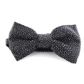 Pajarita Seda y Algodon HUGO Black and Nots 50312654 Bow Tie 01