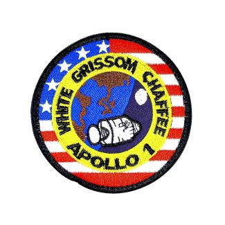 Parche Bordado Hook and Loop Apollo 1 8cm - Gemelolandia