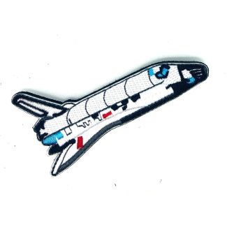 Parche Bordado Hook and Loop Cohete NASA 10x5cm-Gemelolandia