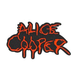 Parche Bordado Termoadhesivo Alice Cooper 10,5  cm-Gemelolandia
