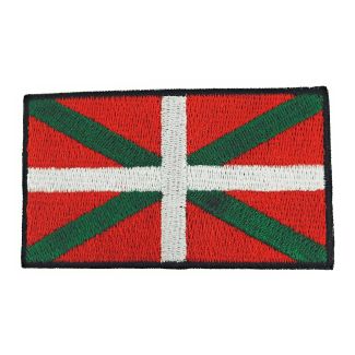 Parche Bordado Termoadhesivo Bandera de Euskadi 7,5 cm - Gemelolandia