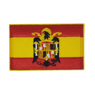 Parche Bordado Termoadhesivo Bandera España Agula de San Juan 7,7x5cm - Gemelolandia