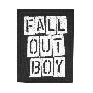 Parche Bordado Termoadhesivo Fall Out Boy 9,5 cm-Gemelolandia