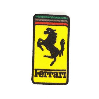 Parche Bordado Termoadhesivo Ferrari 7,5x4cm-Gemelolandia