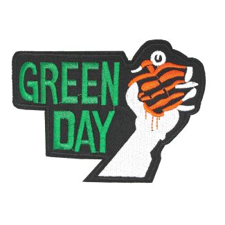 Parche Bordado Termoadhesivo Green Day 11 cm-Gemelolandia