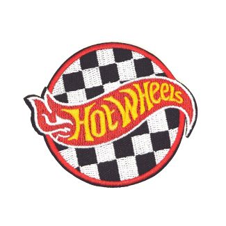 Parche Bordado Termoadhesivo Hot Wheels 7x6cm-Gemelolandia