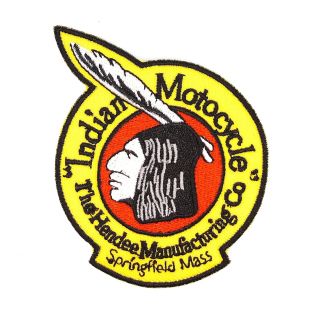 Parche Bordado Termoadhesivo Indian Motocycle 8.4x6.9cm - Gemelolandia