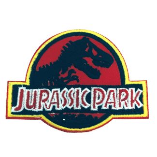 Parche Bordado Termoadhesivo Jurassic Park 9 cm - Gemelolandia