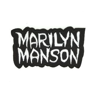 Parche Bordado Termoadhesivo Marilyn Manson 8cm-Gemelolandia