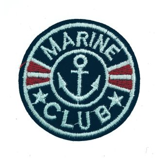 Parche Bordado Termoadhesivo Marine Club 5 cm - Gemelolandia
