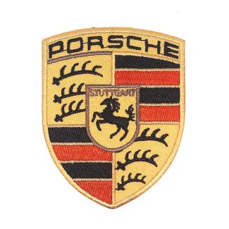 Parche Bordado Termoadhesivo Porsche 8x6cm-Gemelolandia