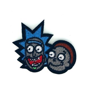 Parche Bordado Termoadhesivo Rick & Morty 7x5,5cm-Gemelolandia