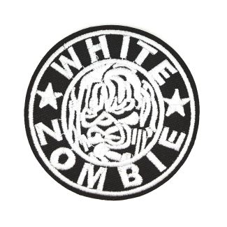 Parche Bordado Termoadhesivo White Zombie 8 cm-Gemelolandia