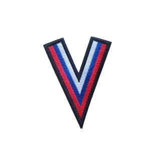 Parche Hook and Loop V Rusa con Colores de la Bandera Gemelolandia