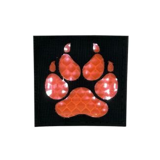 Parche Reflectante Hook and Loop Bear Paw Naranja y Negro 5x5cm - Gemelolandia 