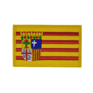 Parche Termoadhesivo Bandera Aragon 7,5x5cm - Gemelolandia