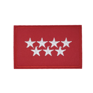 Parche Termoadhesivo Bandera Comunidad de Madrid 7,5x5cm - Gemelolandia