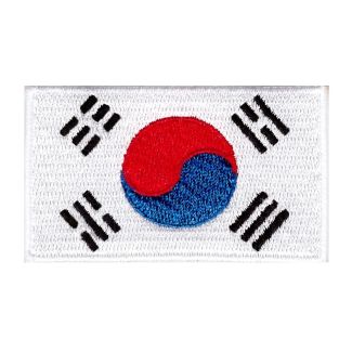 Parche Termoadhesivo Bandera de Corea del Sur 6cm - Gemelolandia