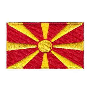 Parche Termoadhesivo Bandera de Macedonia 6cm - Gemelolandia