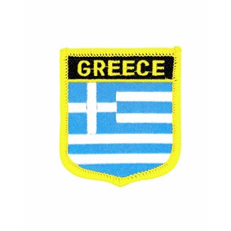 Parche Termoadhesivo Bandera escudo Grecia 7x6 cm - Gemelolandia