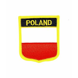 Parche Termoadhesivo Bandera escudo Polonia 7x6 cm - Gemelolandia
