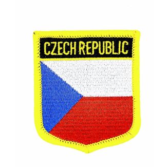 Parche Termoadhesivo Bandera escudo Rep Checa 7x6 cm - Gemelolandia