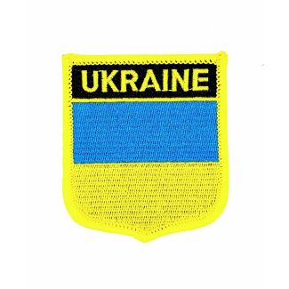 Parche Termoadhesivo Bandera escudo Ucrania 7x6 cm - Gemelolandia