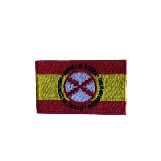 Parche Termoadhesivo Bandera España Lema Tercios de Flandes 8x5cm - Gemeloandia