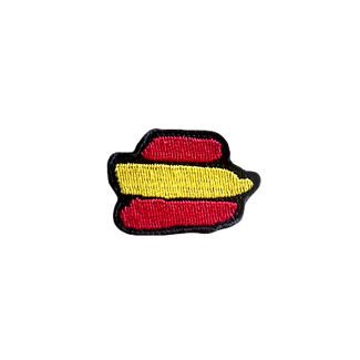Parche Termoadhesivo Bandera España Rayas 4x3cm