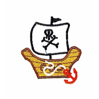 Parche Termoadhesivo Barco Pirata 4,5cm-Gemelolandia
