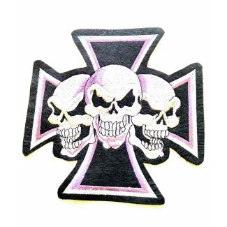 Parche Termoadhesivo Calaveras y Cruz Celta 19,5x19,5cm-Gemelolandia
