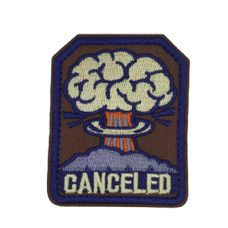 Parche Termoadhesivo Canceled 7x5,5 cm - Gemelolandia
