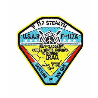 Parche Termoadhesivo F117 stealh catch me  9x9 cm - Gemelolandia