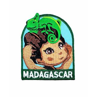Parche Termoadhesivo Muñeca malgache 6x5,5 cm - Gemelolandia