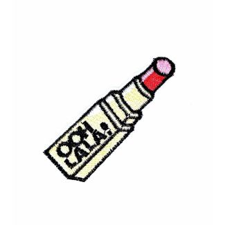Parche Termoadhesivo Pintalabios Oh la la!  7x2 cm - Gemelolandia