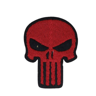 Parche Termoadhesivo Punisher Red 5,5x4 cm - Gemelolandia