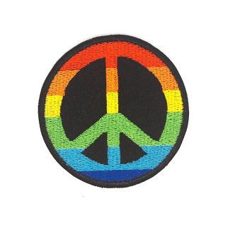Parche Termoadhesivo Símbolo Hippie 5,5cm-Gemelolandia
